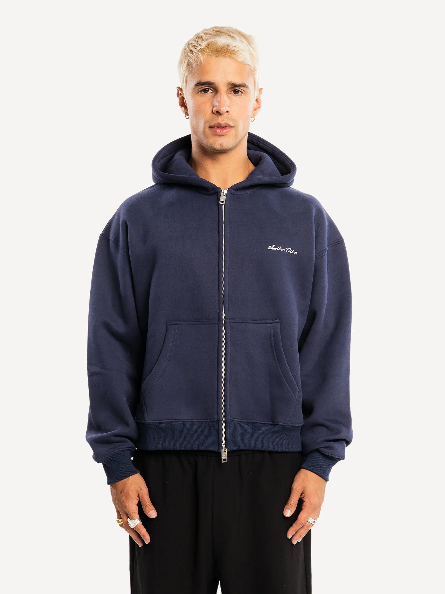 Basic Boxy Fit 380gsm Zip Hoodie - Image 13