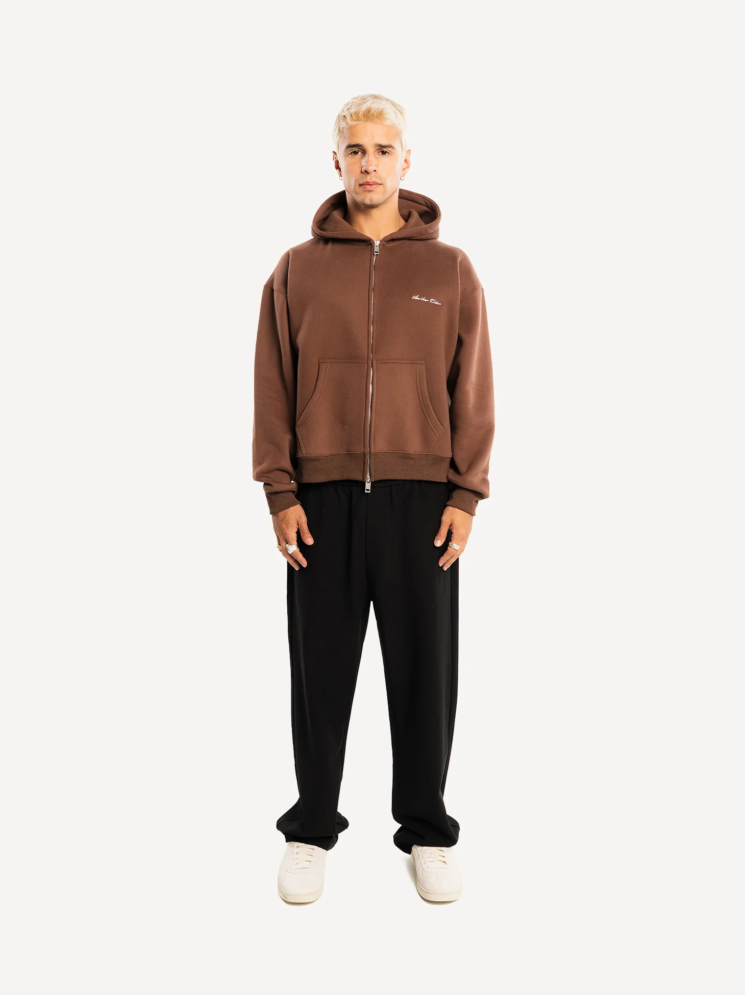 Basic Boxy Fit 380gsm Zip Hoodie - Image 21