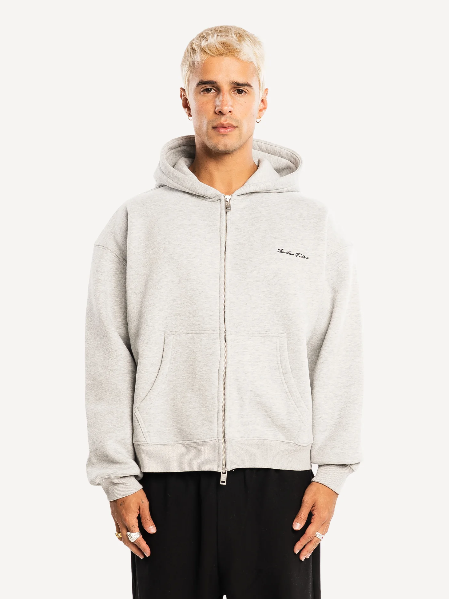 Basic Boxy Fit 380gsm Zip Hoodie - Image 3