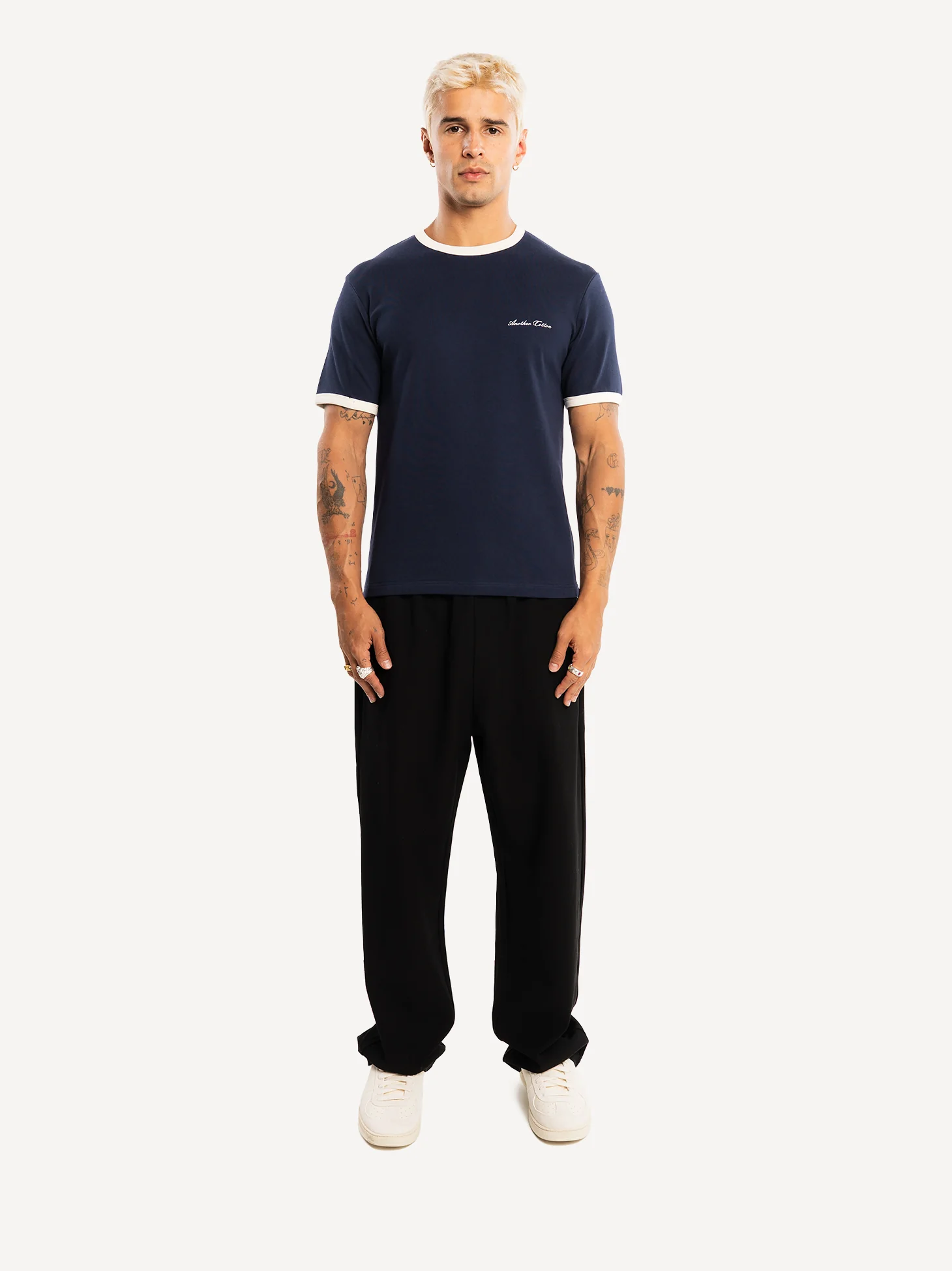 Basic Slim Fit 210gsm Ringer T-Shirt - Image 13