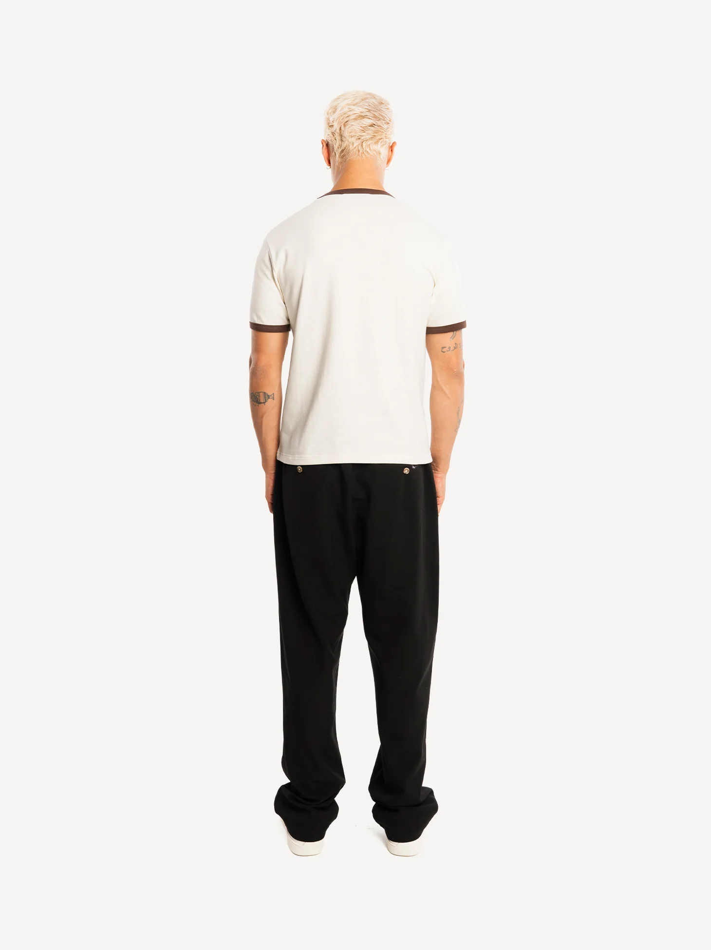 Basic Slim Fit 210gsm Ringer T-Shirt - Image 4