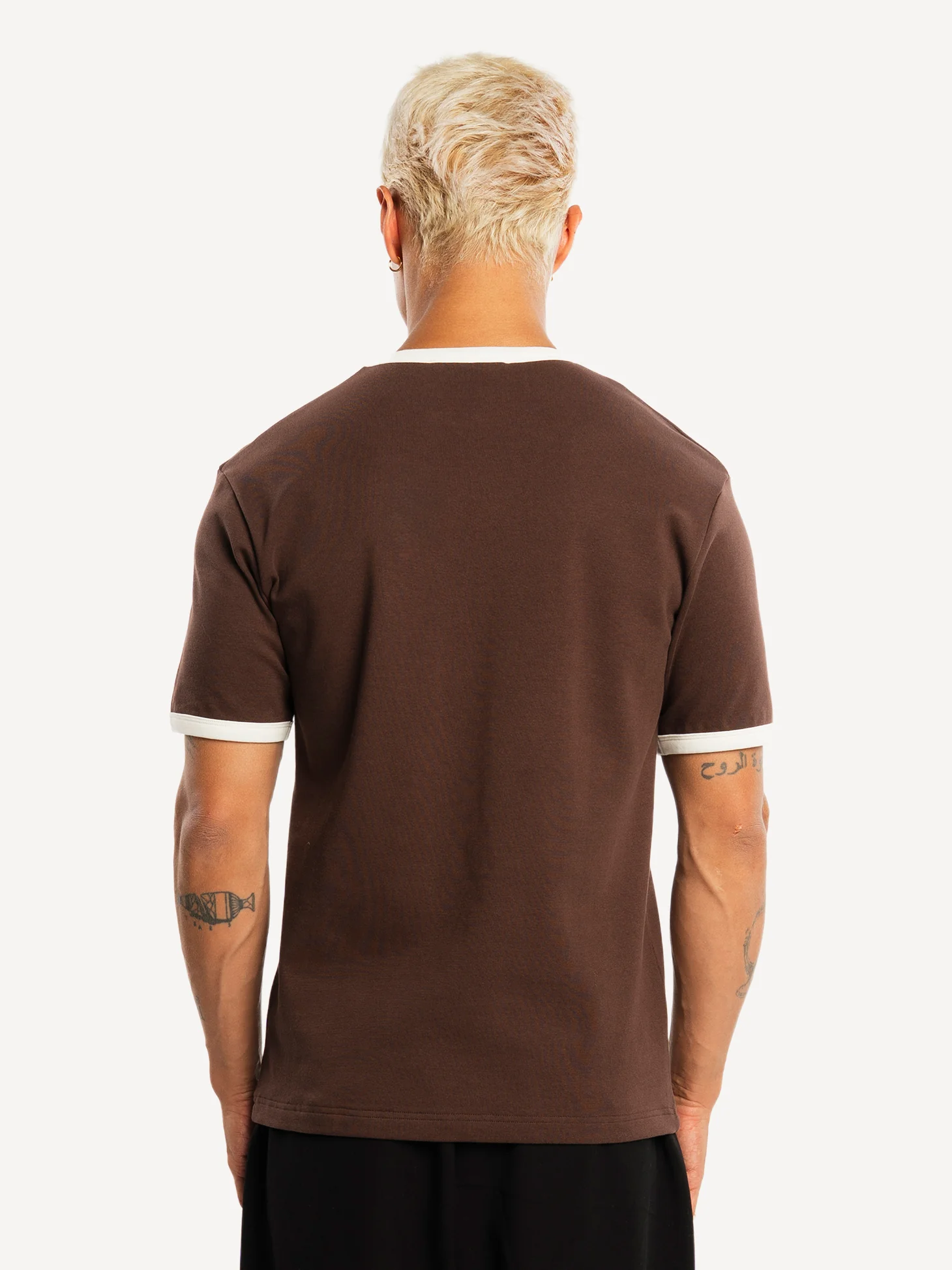 Basic Slim Fit 210gsm Ringer T-Shirt - Image 9