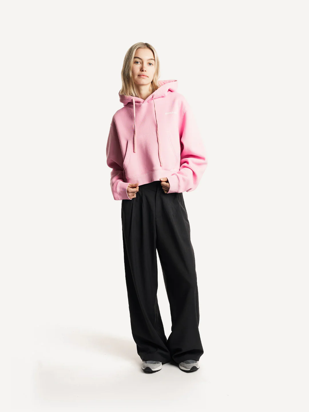 Always Late Cropped Hoodie - Image 5