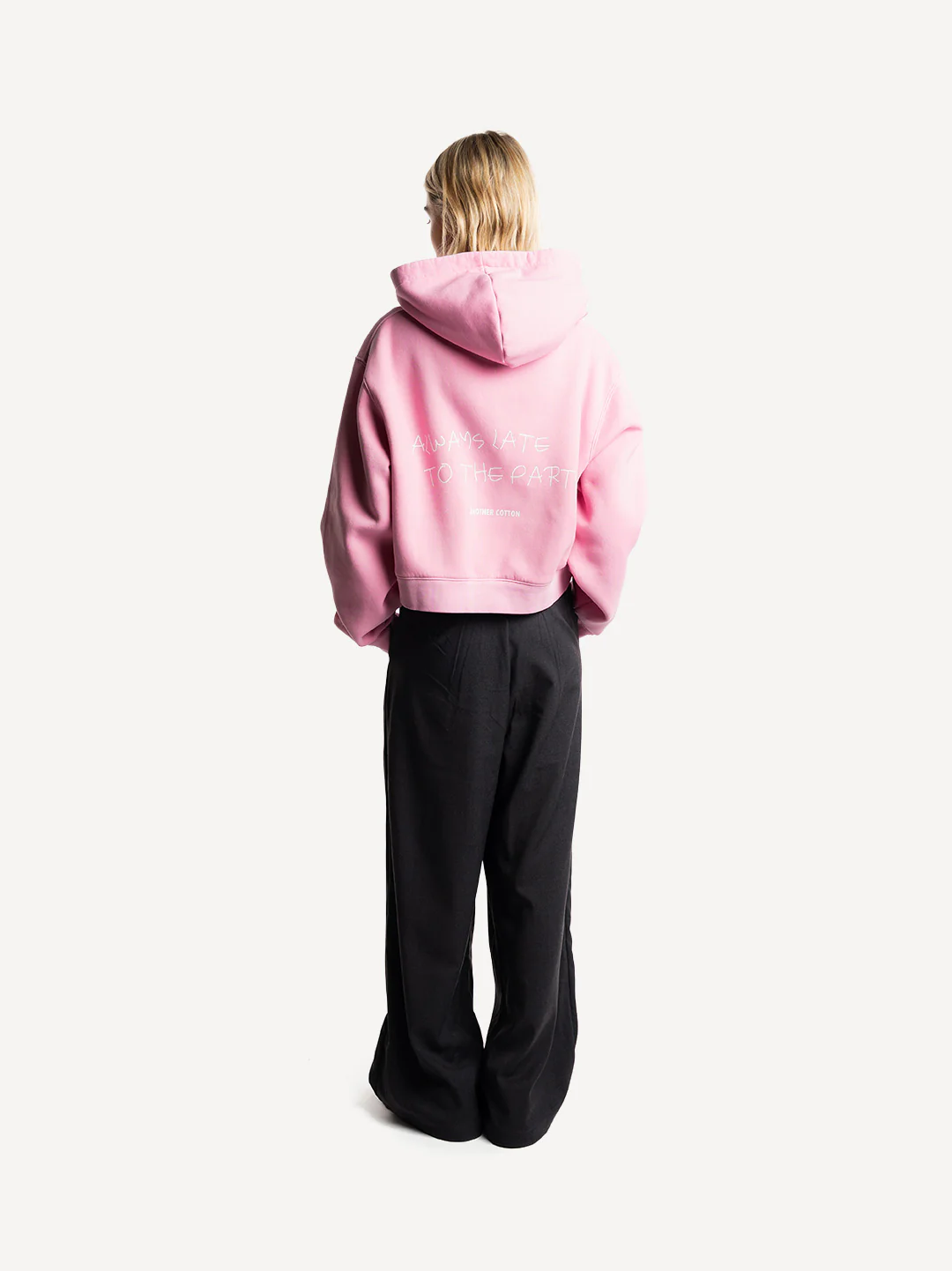 Always Late Cropped Hoodie - Image 6