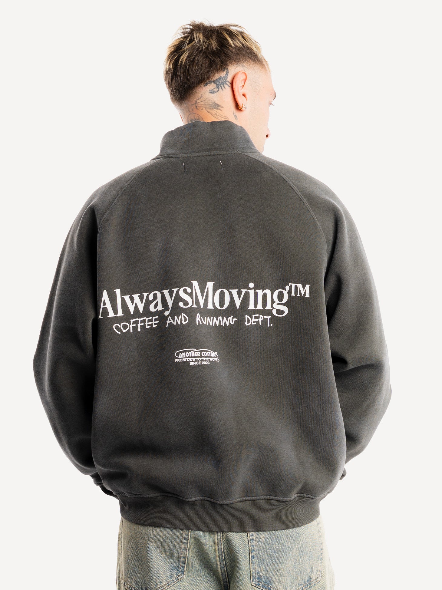 Always Moving Washed Half Zip Sweatshirt - Image 3