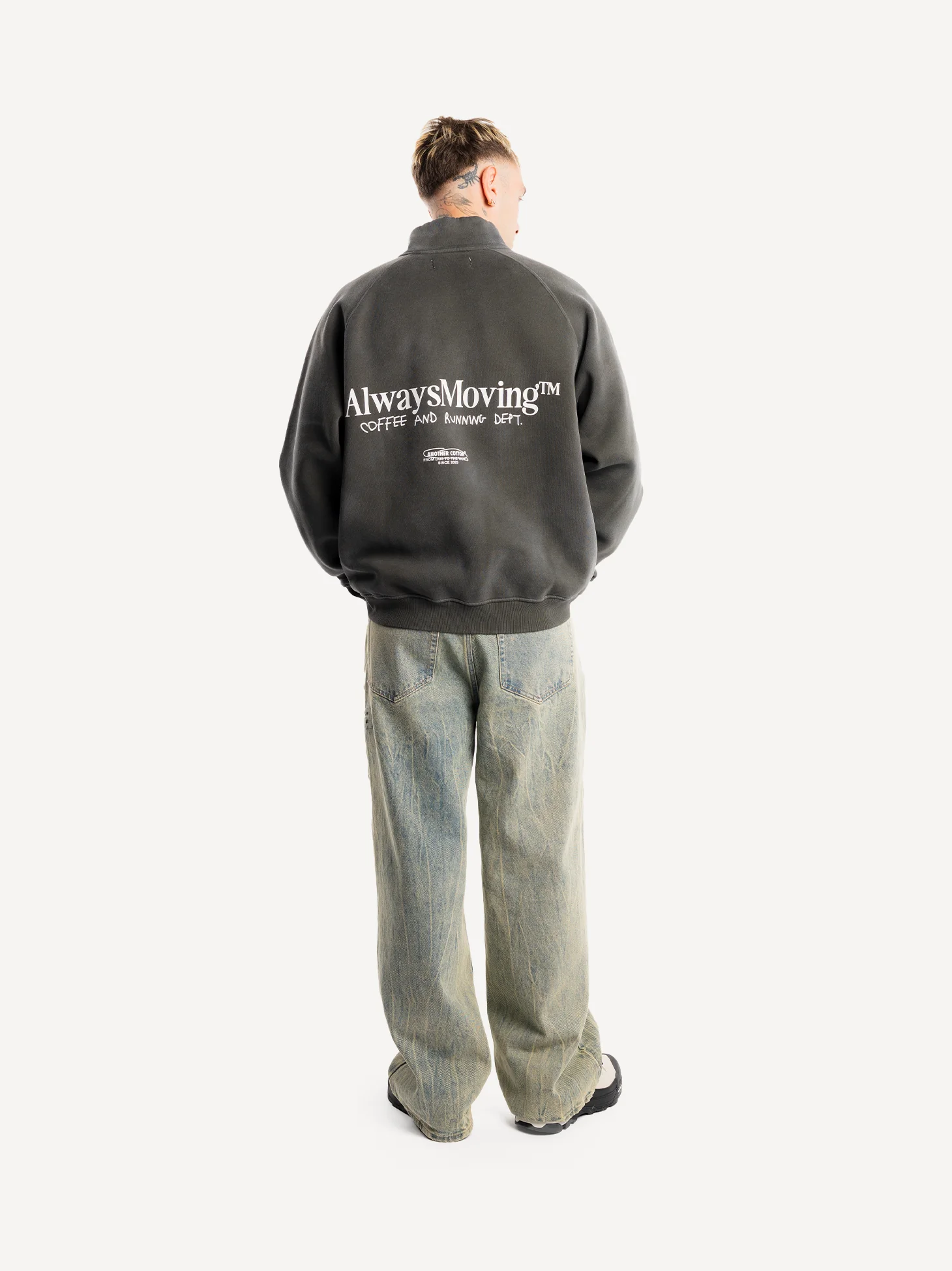 Always Moving Washed Half Zip Sweatshirt - Image 4