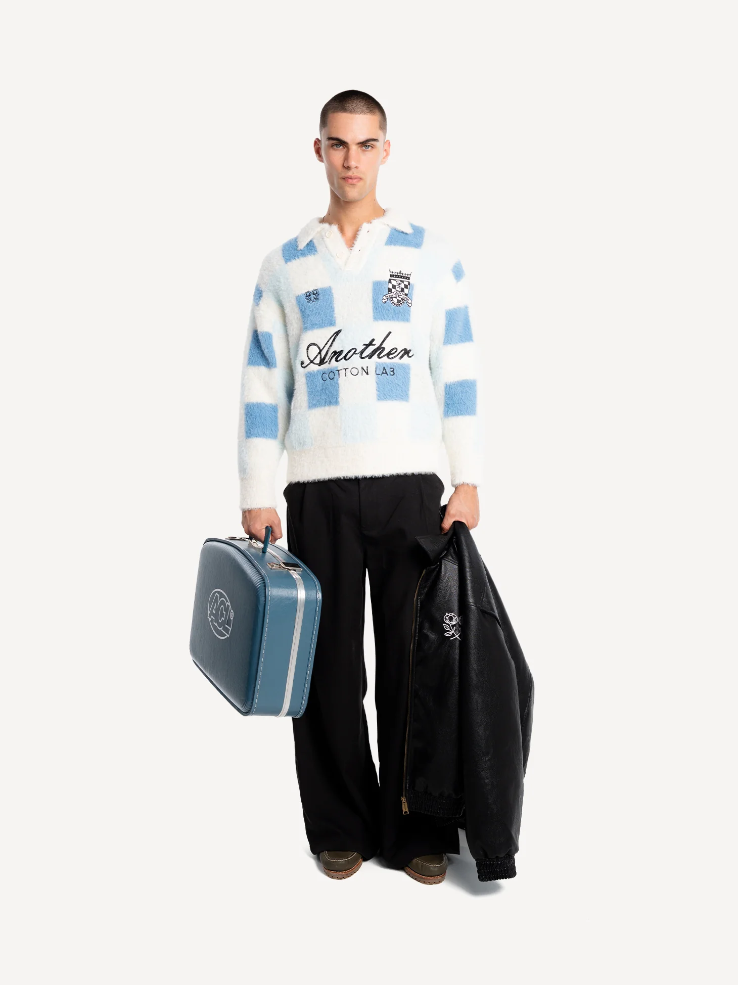Another Checked Knit Sweater - Image 3