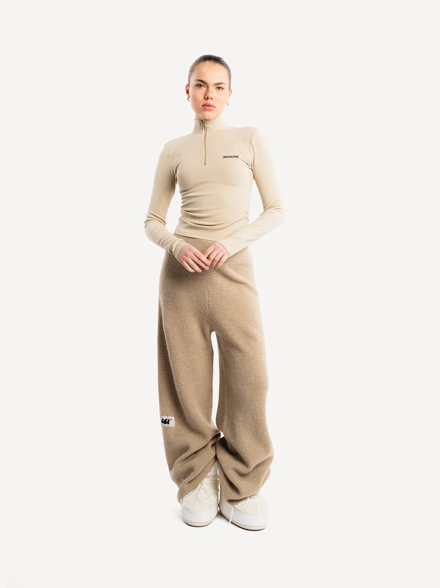 Another Cropped Rib Half Zip Longsleeve - Image 8