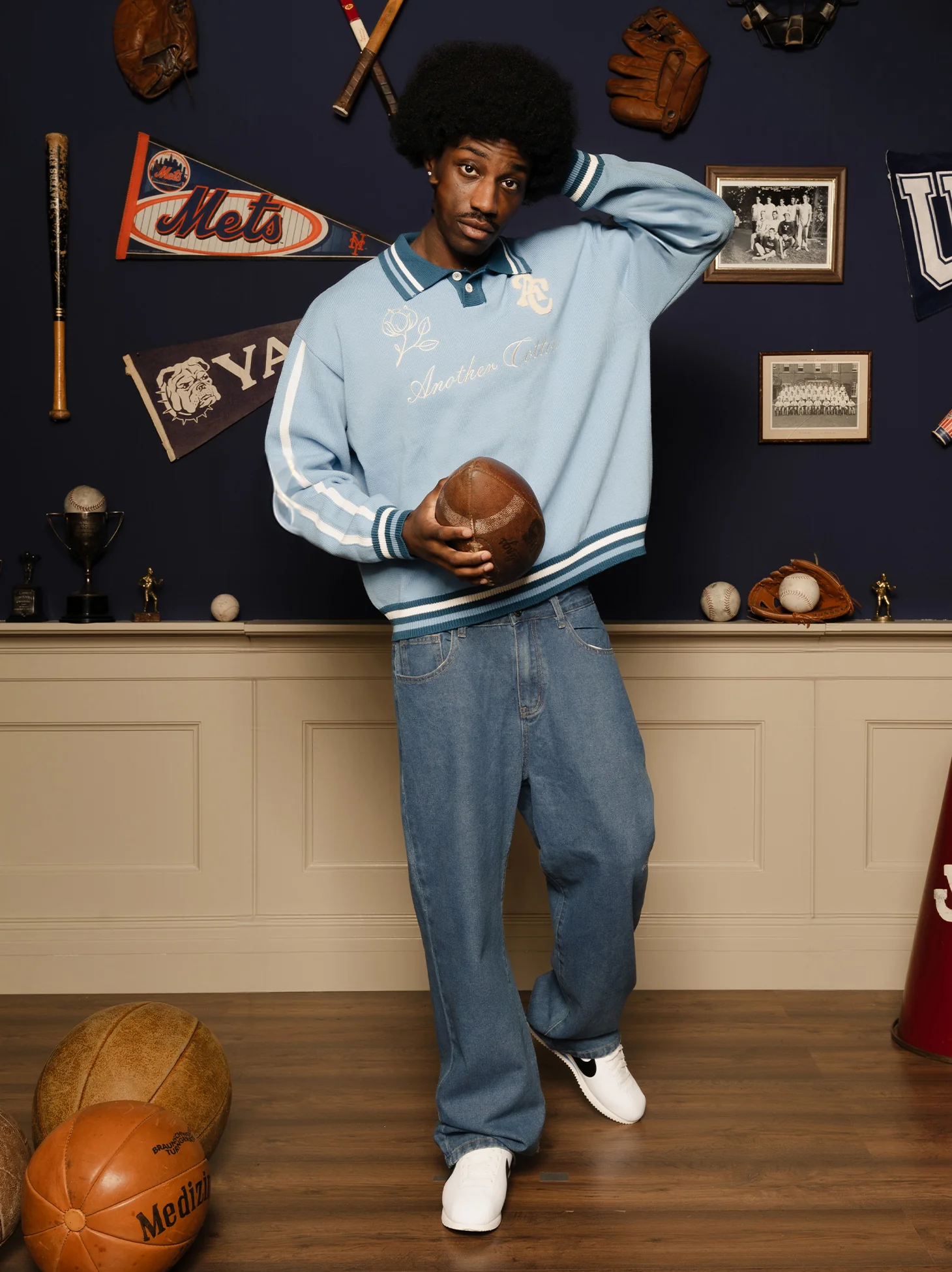 Another Oversize Knit Rugby Sweater - Image 3