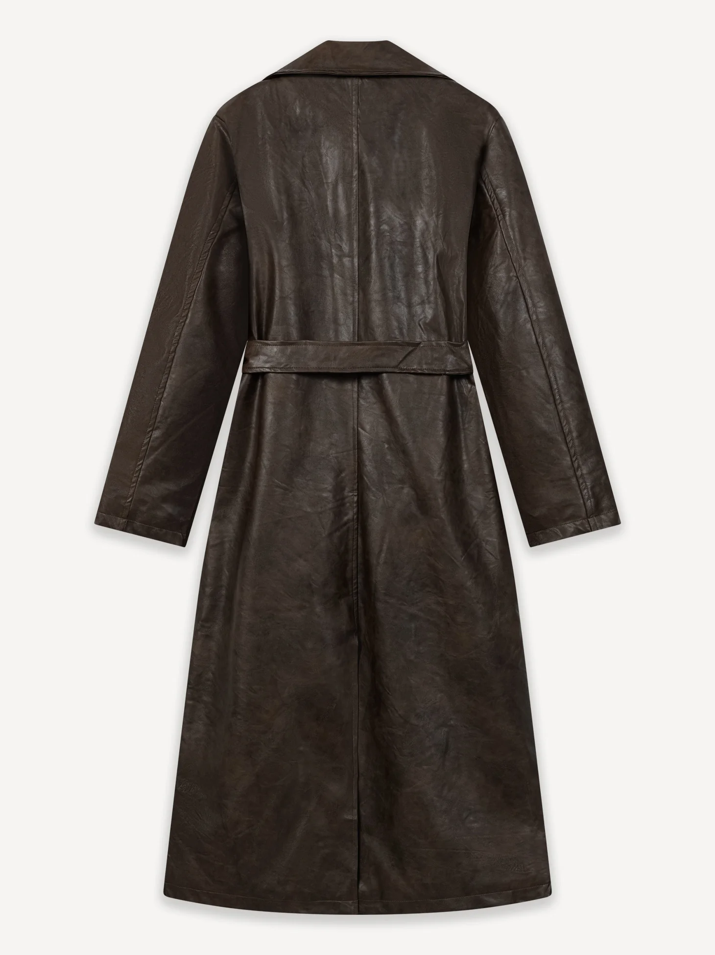Another Vegan Leather Trench Coat Women - Image 2