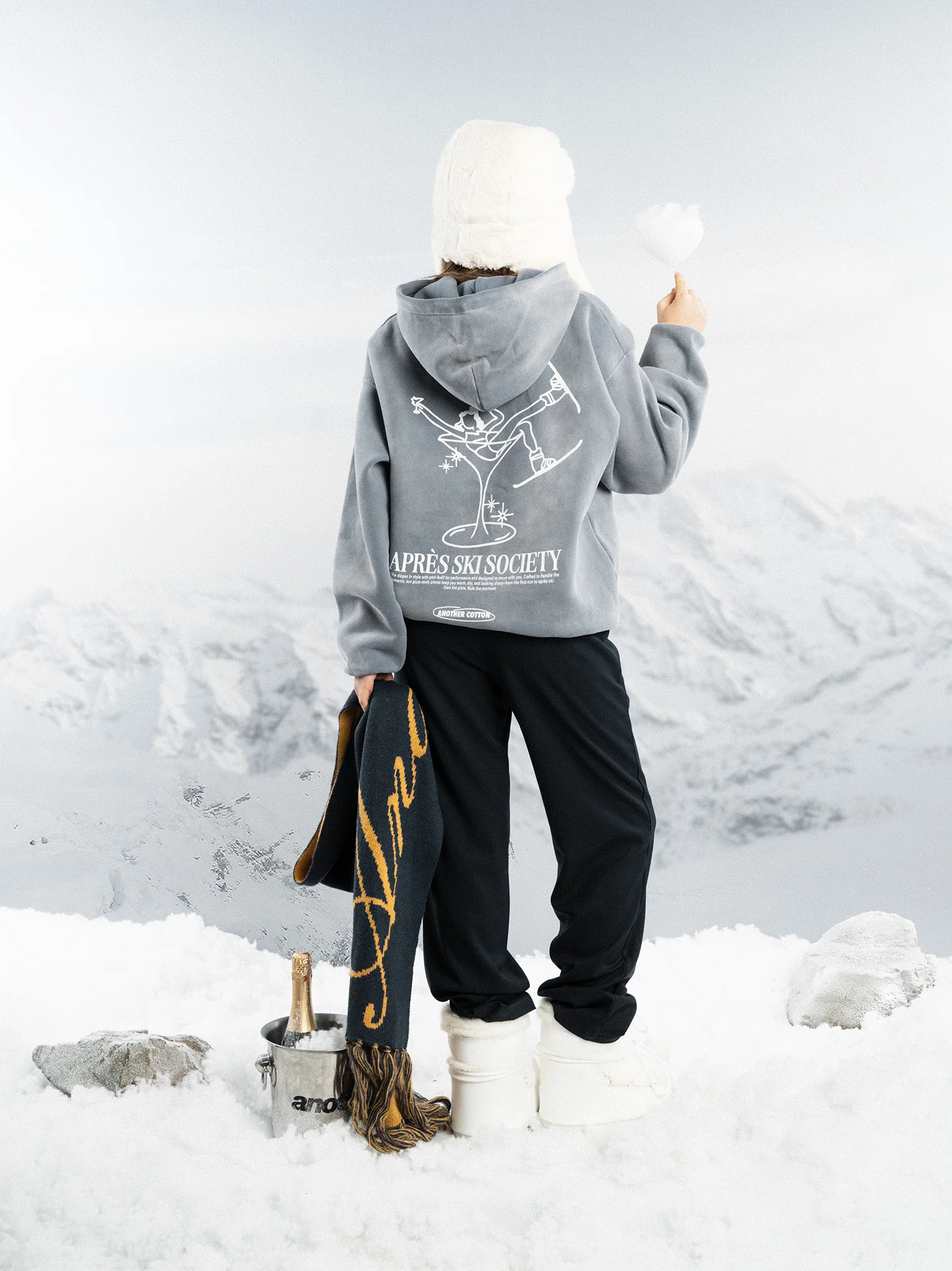 Apres Ski Society Washed Hoodie - Image 5