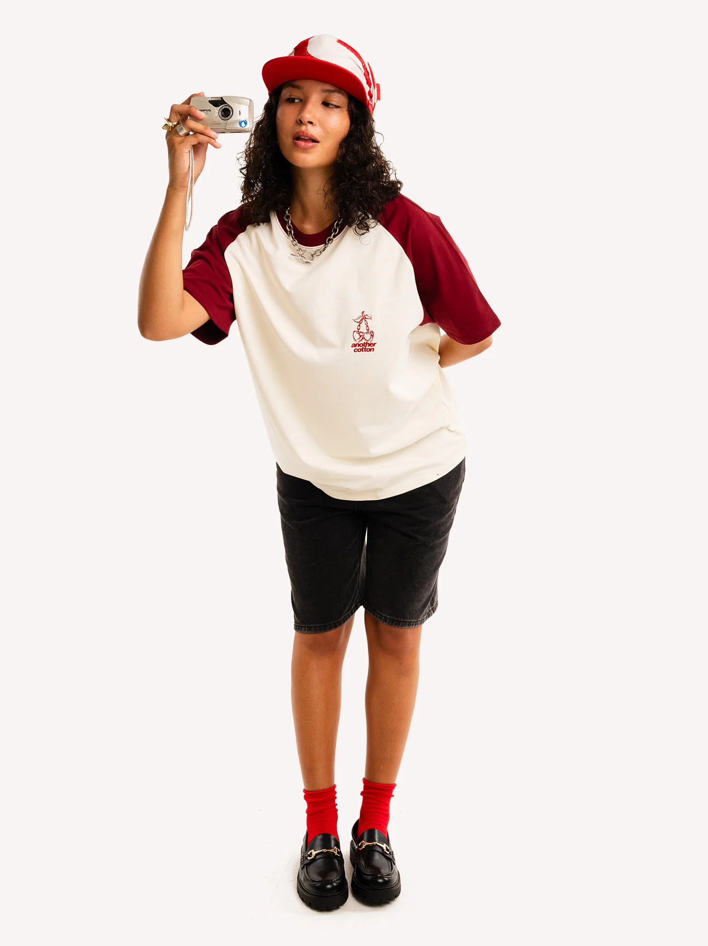 Bad Habits Oversized Raglan T-Shirt - Image 3
