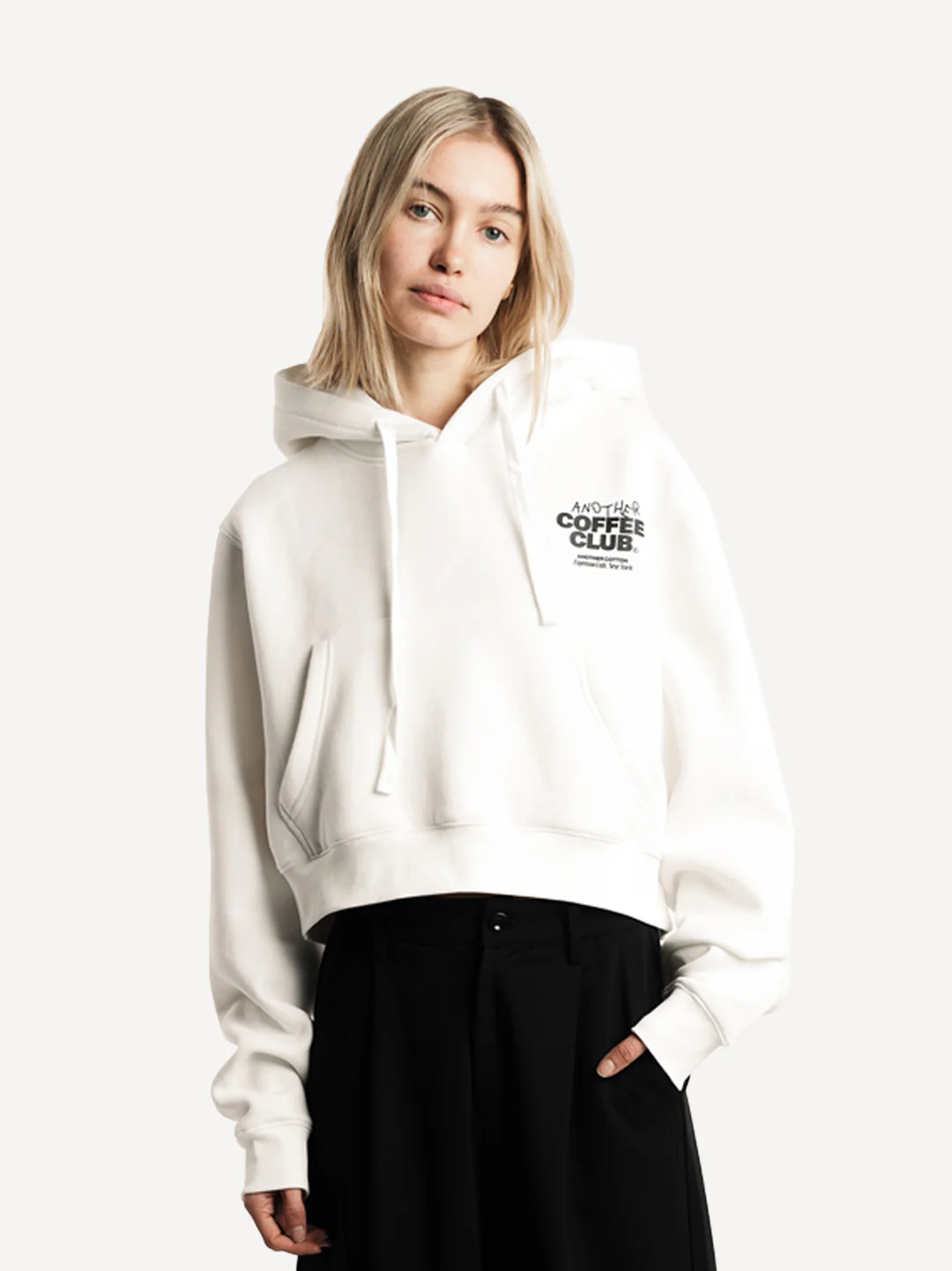 Coffee Club Cropped Hoodie - Image 3