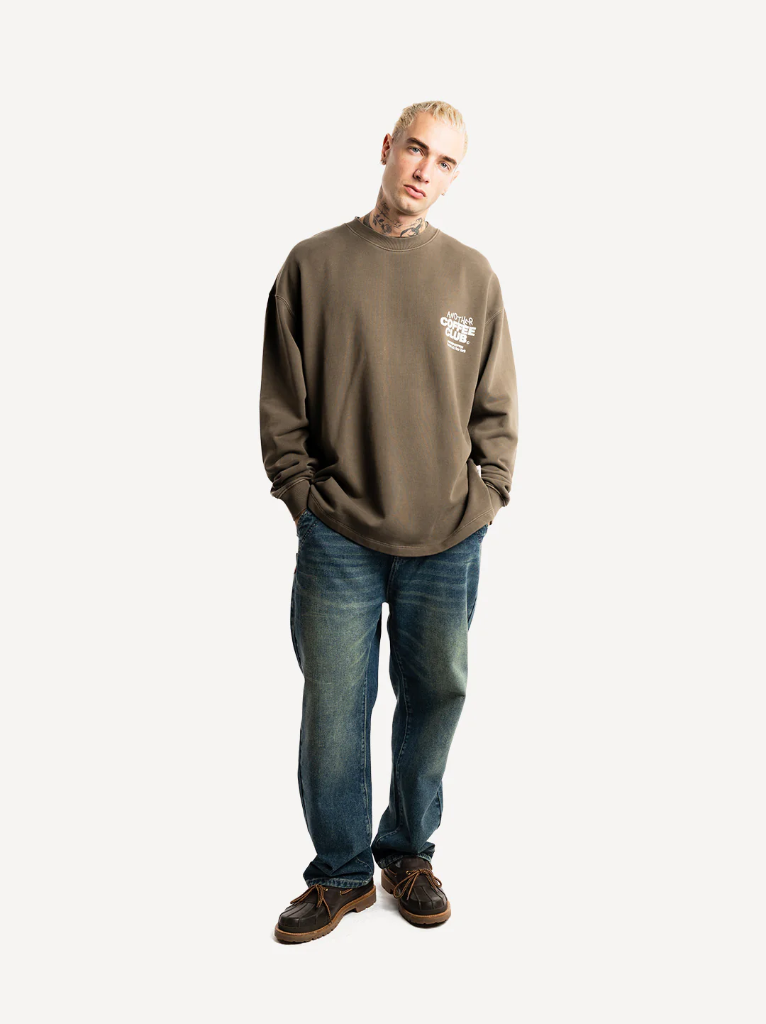 Coffee Club Washed Sweatshirt - Image 4