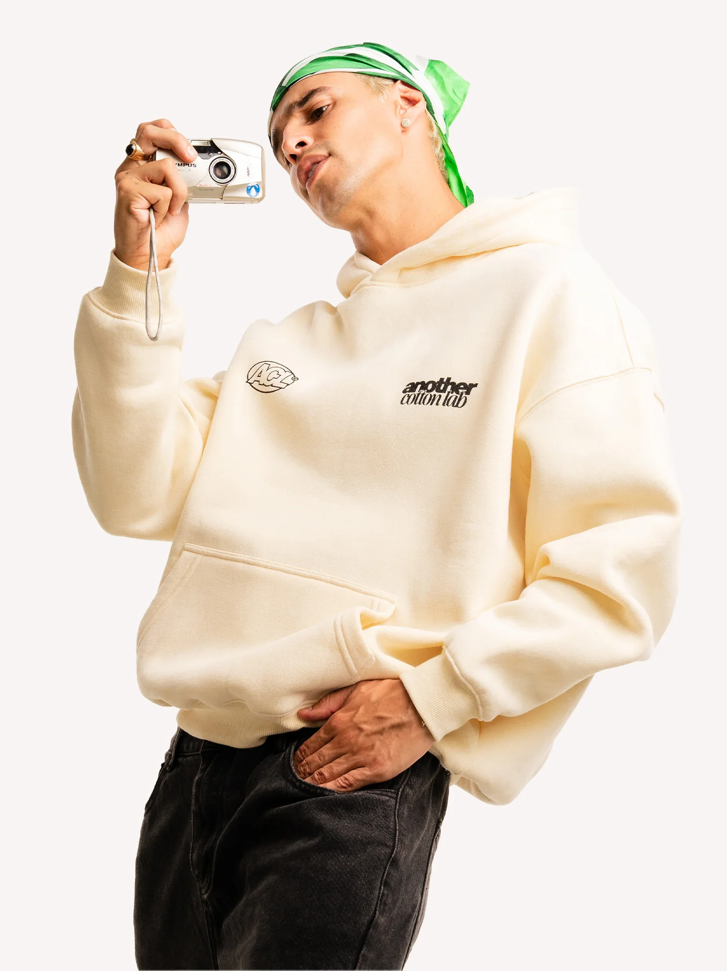 Coffee & Flowers Oversized Hoodie - Image 4
