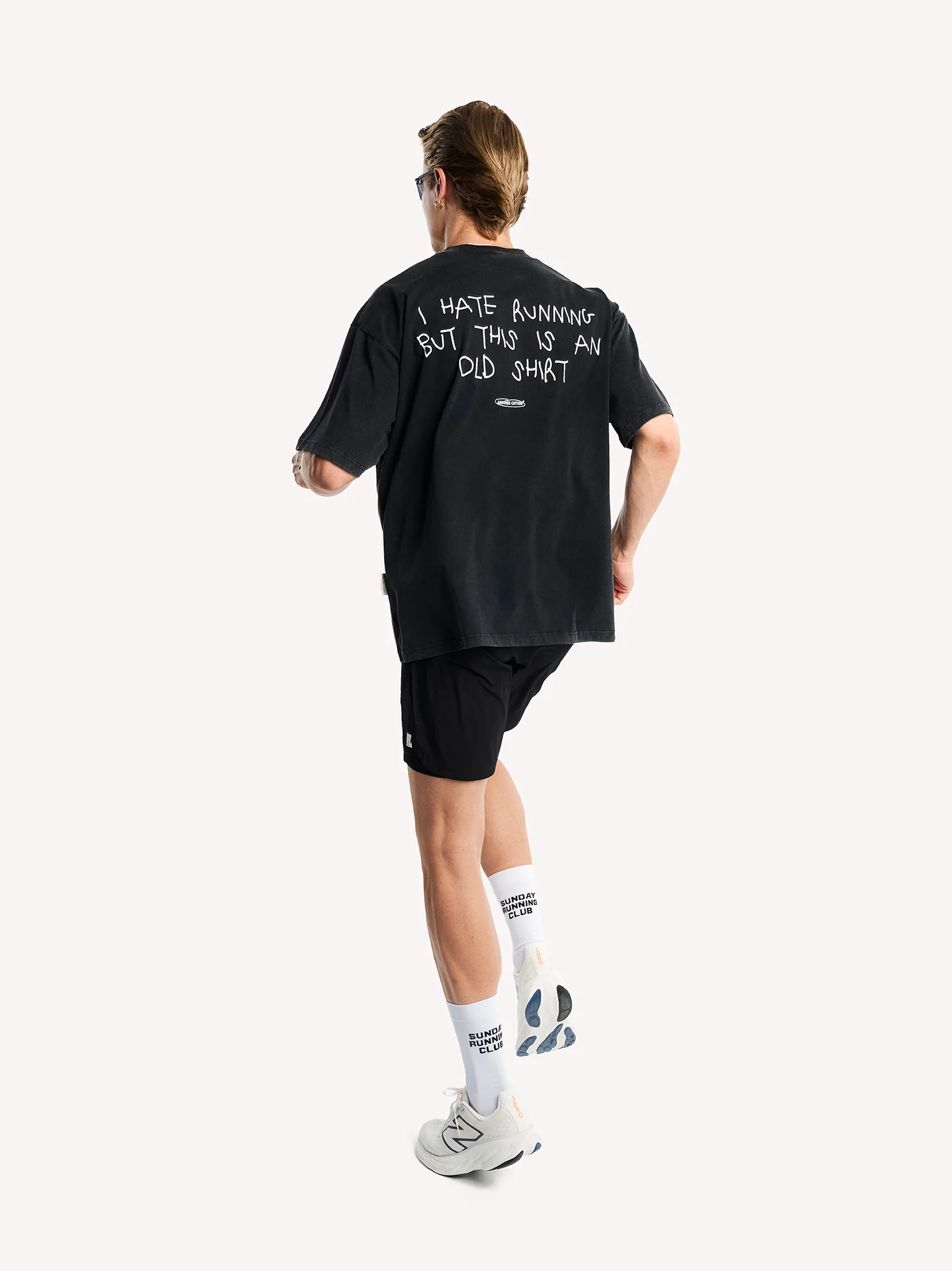 Hate Running Washed T-Shirt - Image 4