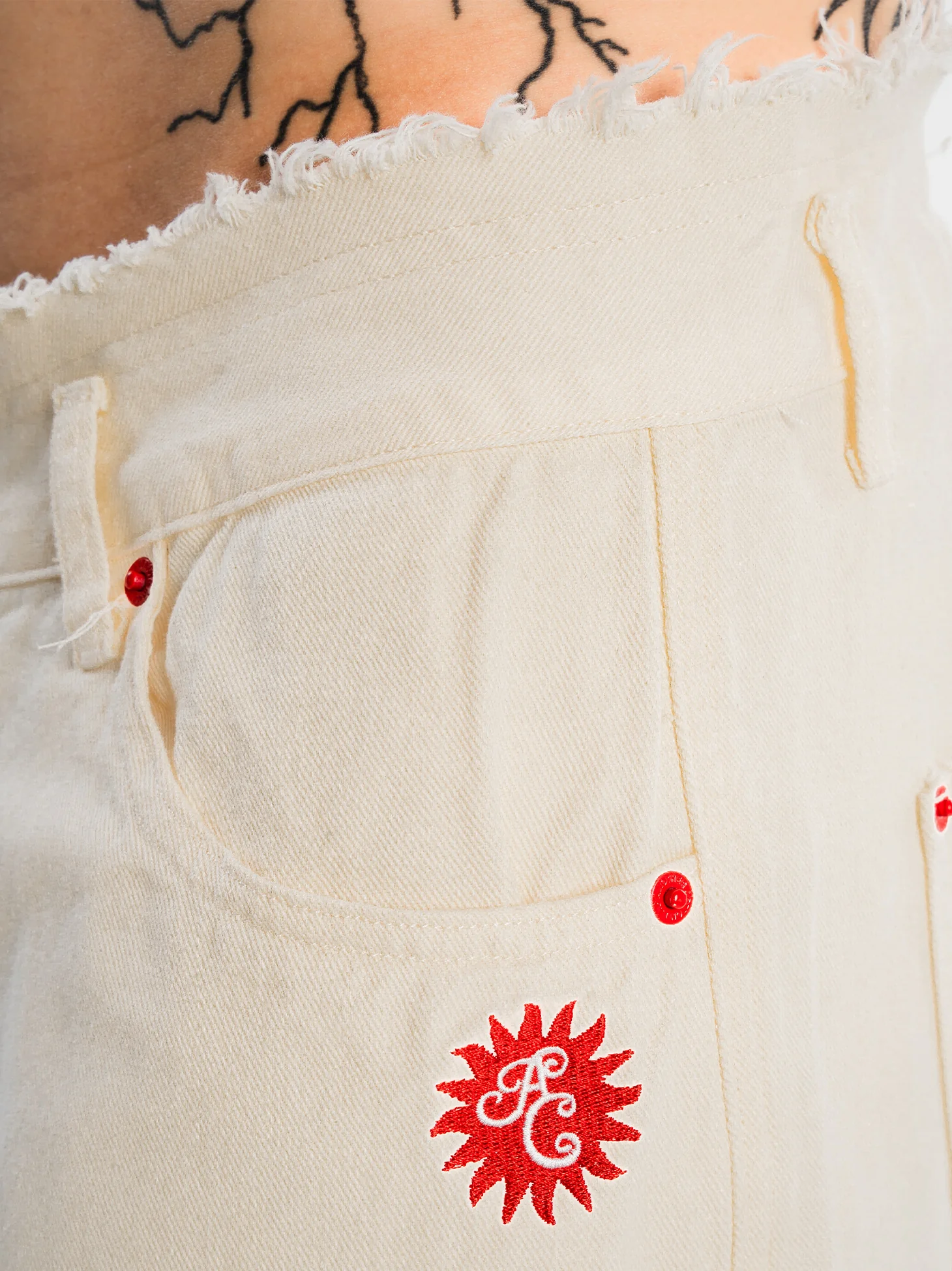 Hï Sunset Denim Shorts - Image 4