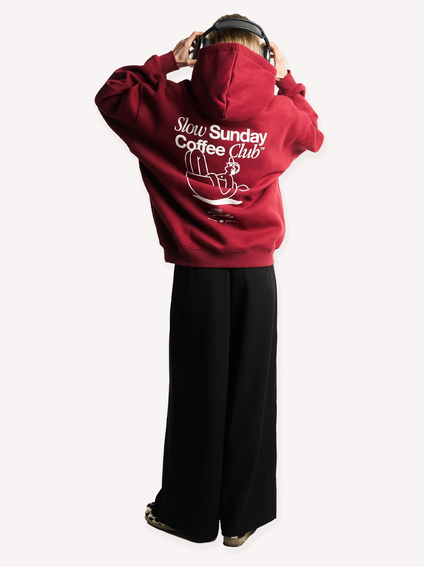 Limited Slow Sunday Coffee Club Oversized Hoodie - Image 5