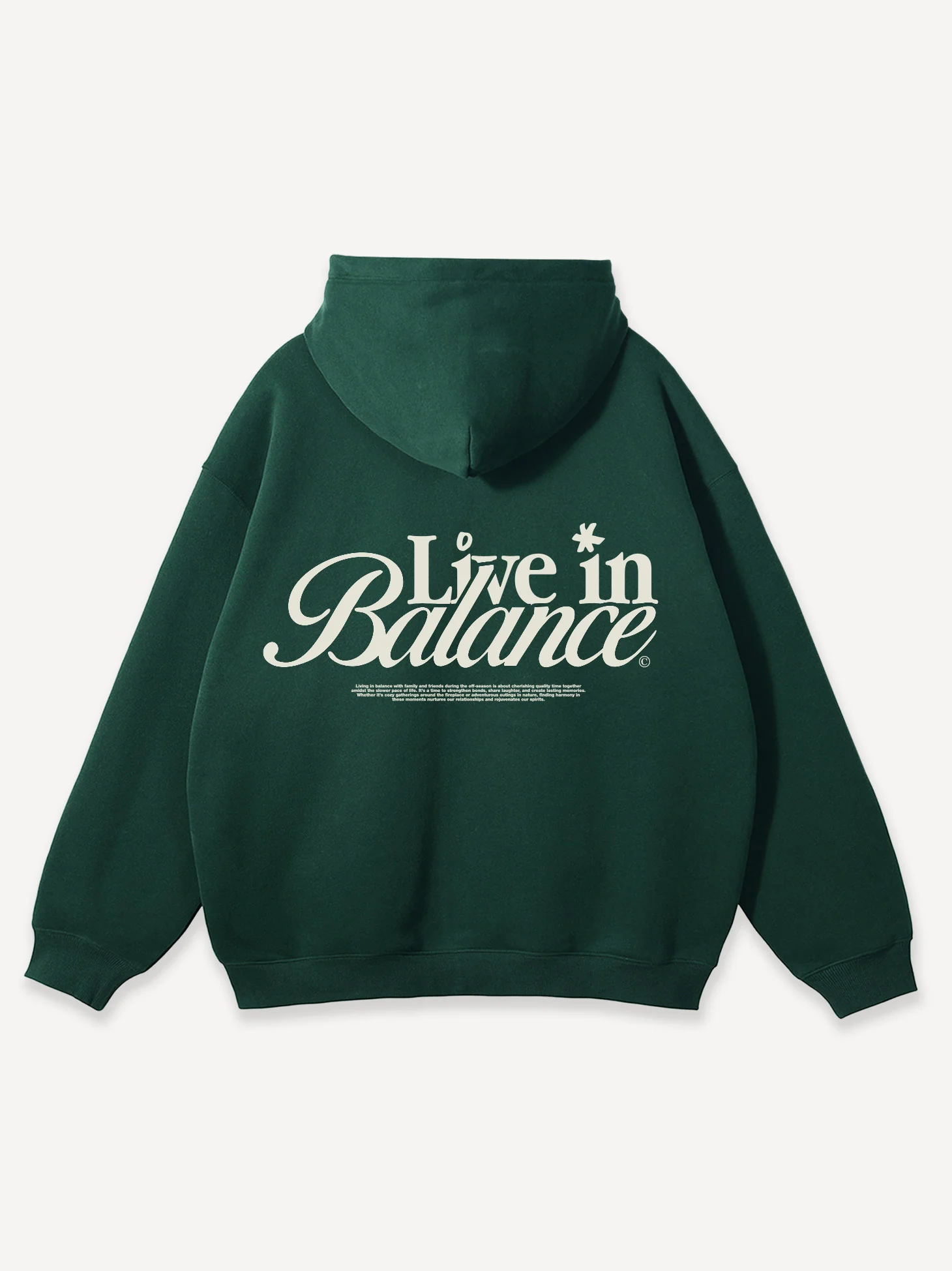 Live in Balance Oversized Zip Hoodie - Image 2