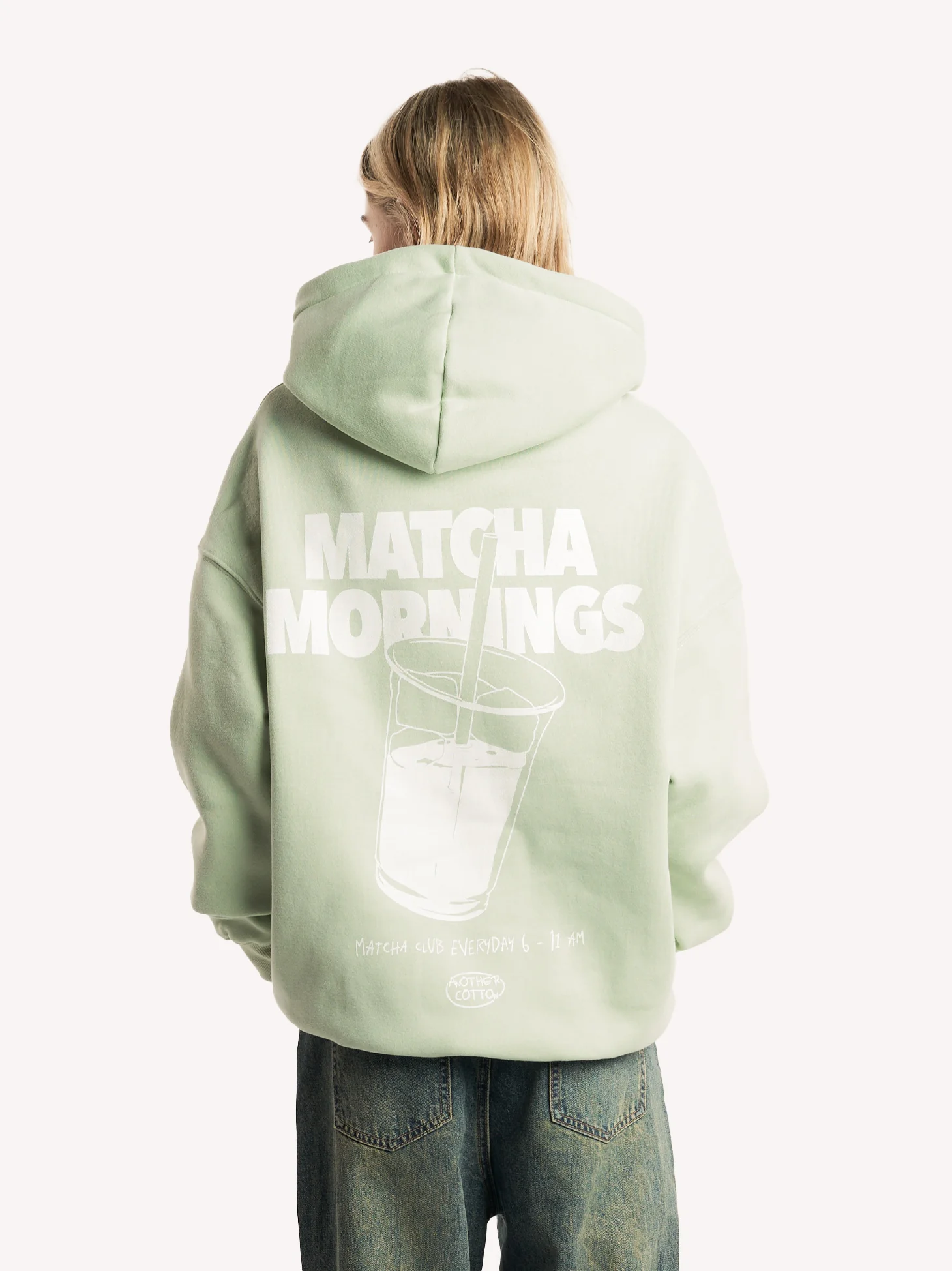 Matcha Mornings Oversized Hoodie - Image 3