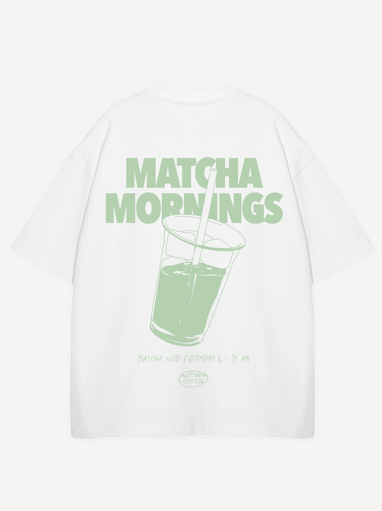 Matcha Mornings Oversized T-Shirt - Image 3