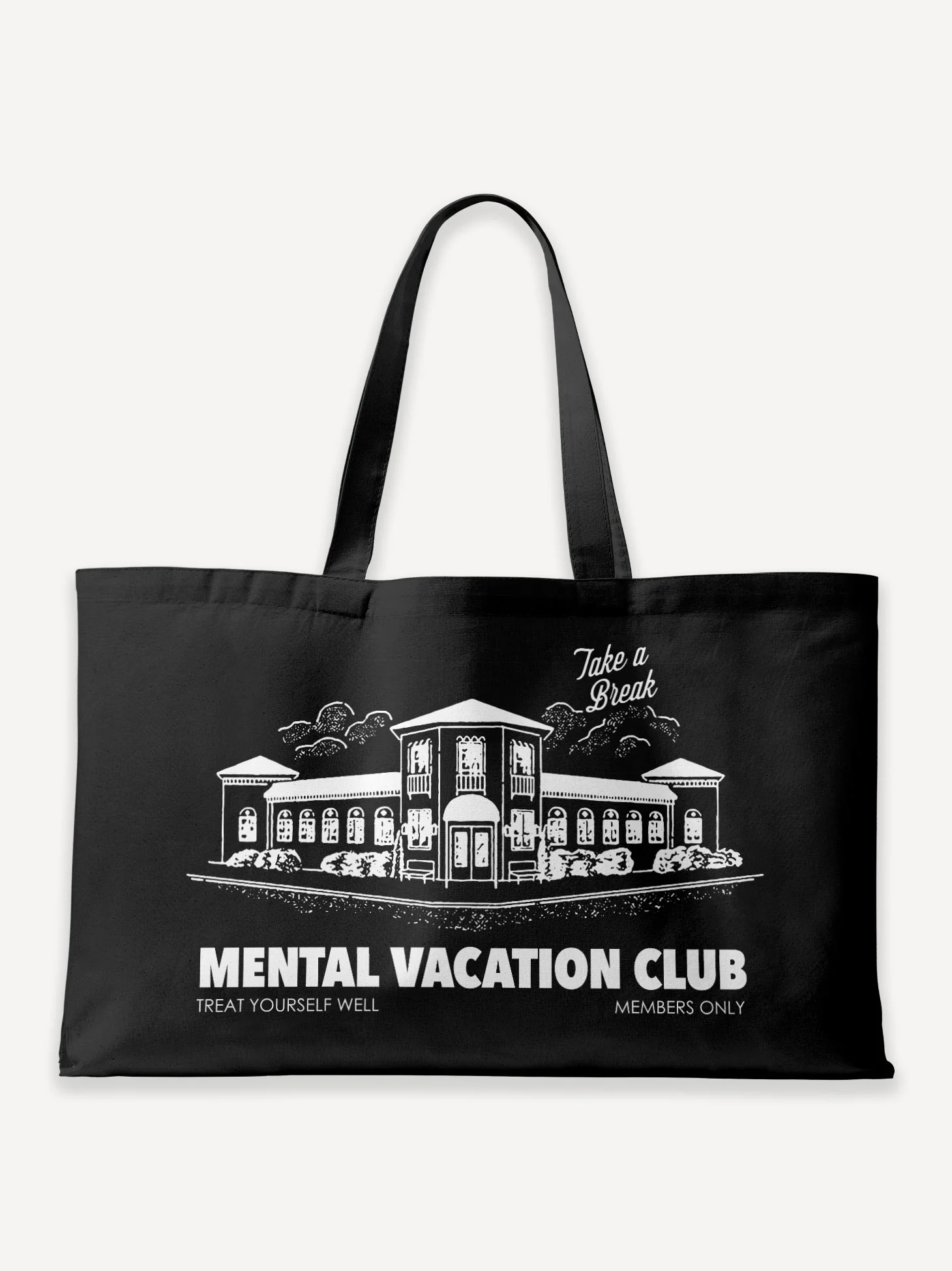 Mental Vacation Club Oversized Canvas Bag - Image 2