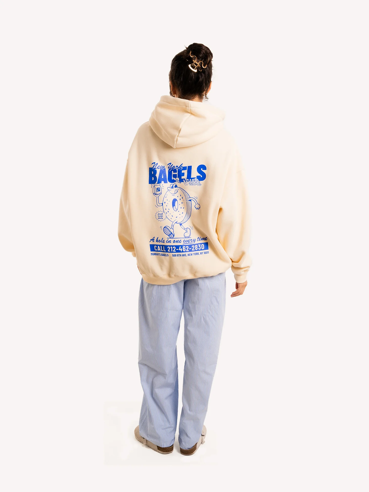 New York Bagel Oversized Hoodie - Image 3