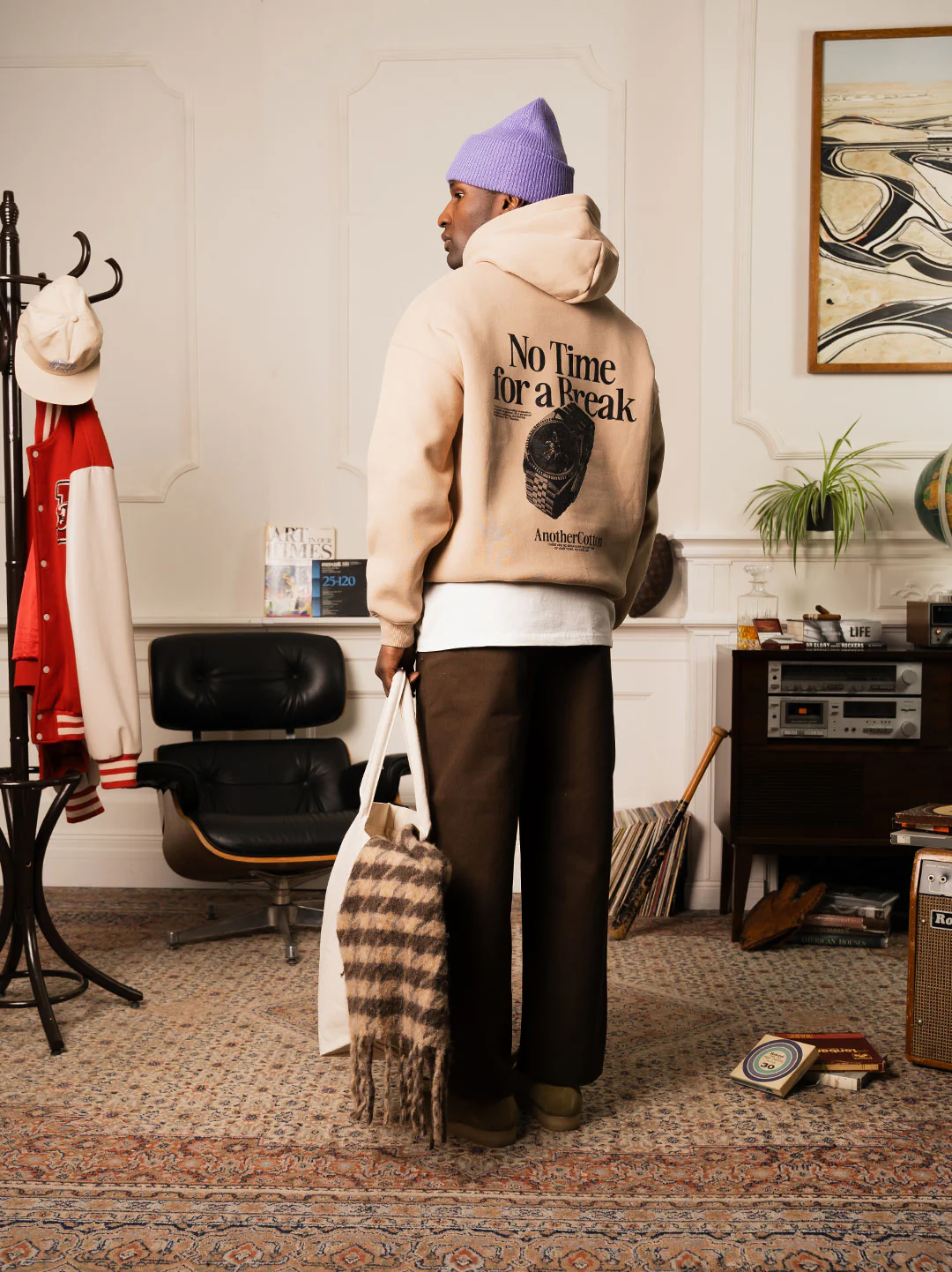 No Time For A Break Oversize Hoodie - Image 3