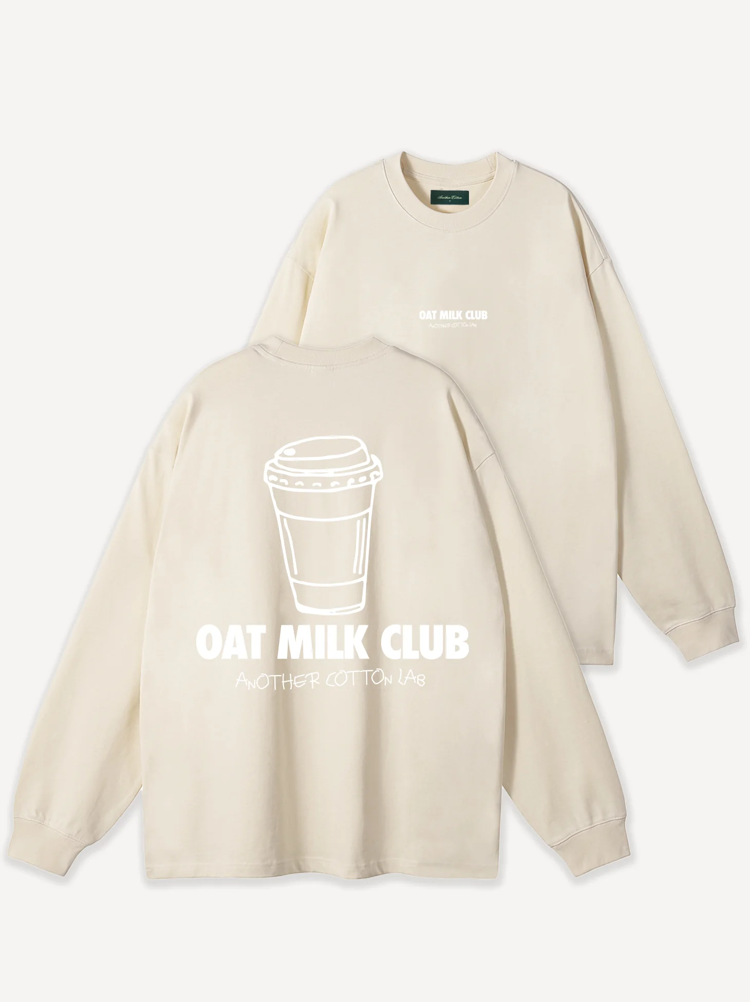 Oat Milk Club Oversize Longsleeve - Image 2