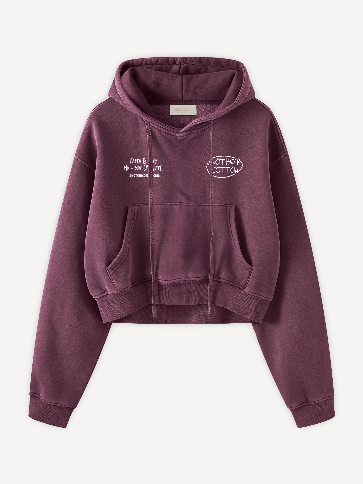 Pasta Night Cropped Hoodie - Image 2