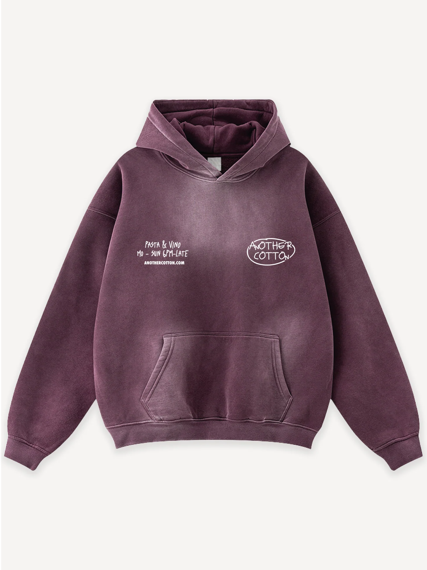 Pasta Night Washed Hoodie - Image 2