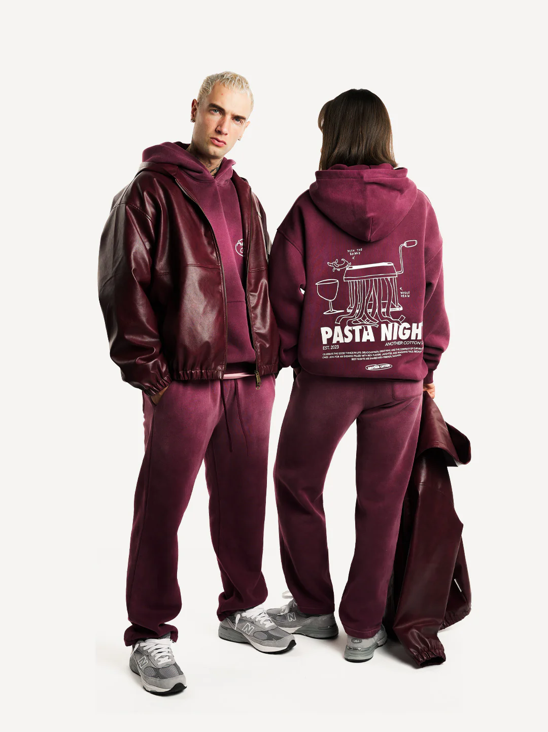 Pasta Night Washed Hoodie - Image 5