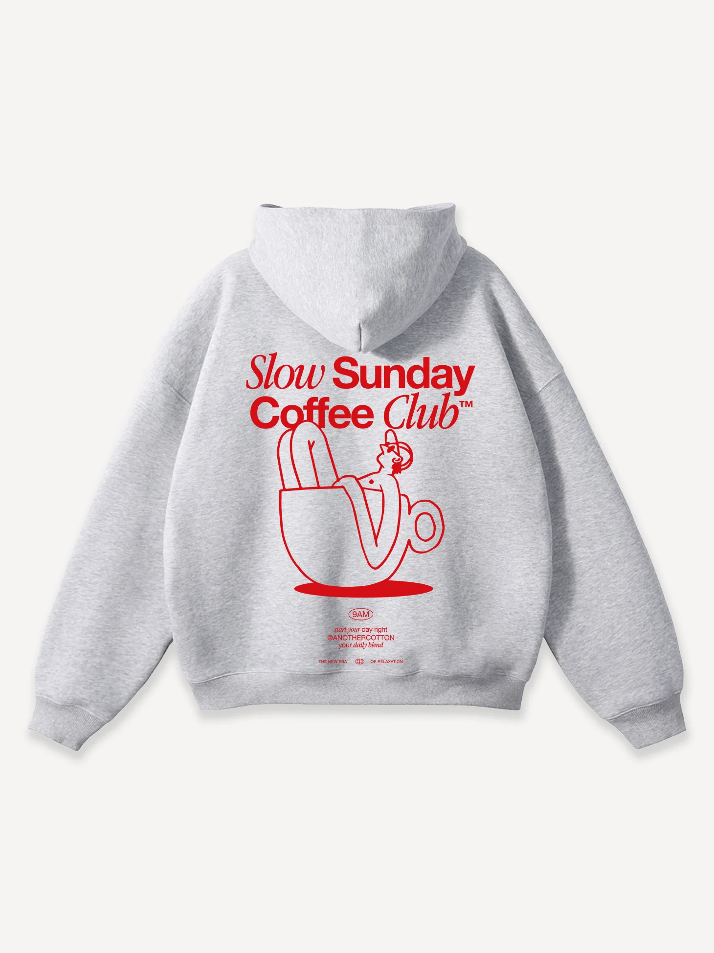 Slow Sunday Coffee Club Oversized Hoodie - Image 10