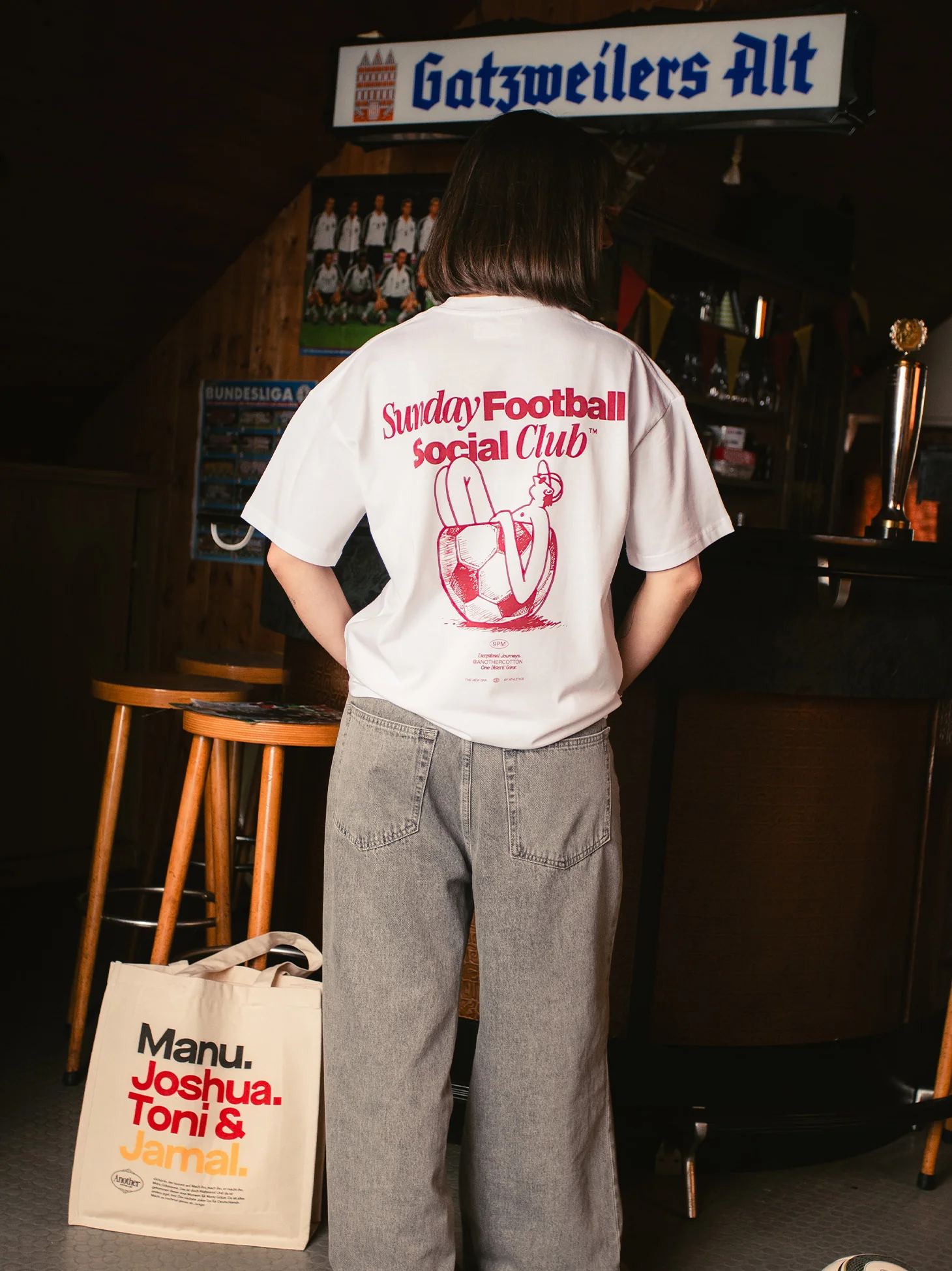 Sunday Football Social Club Oversize T-Shirt - Image 3