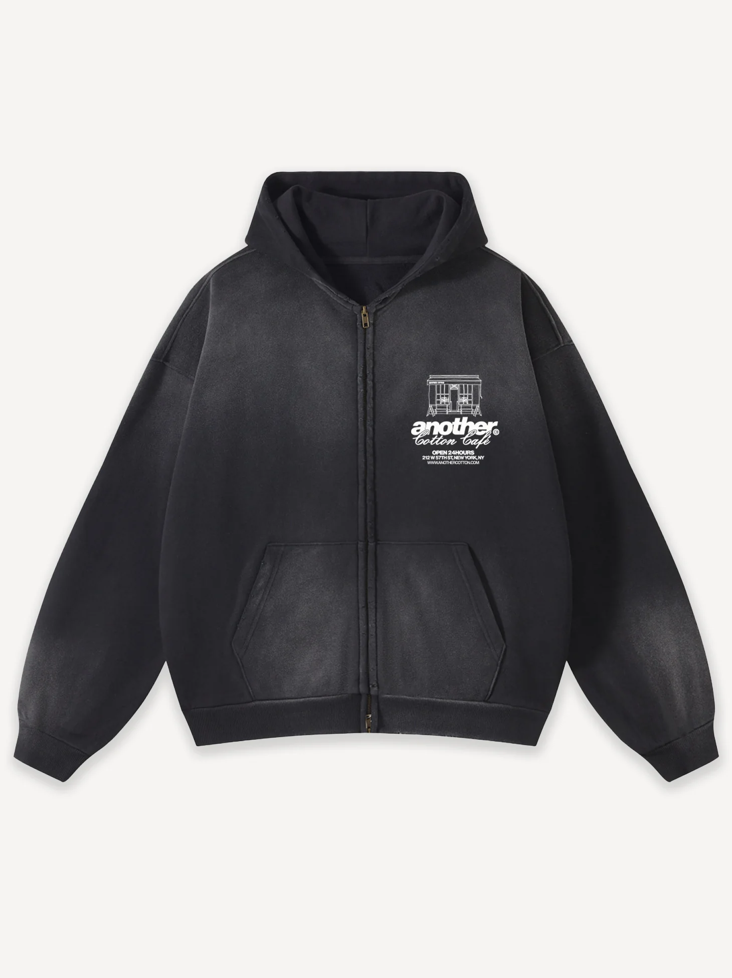 Sunday Morning Washed Zip-Hoodie - Image 2
