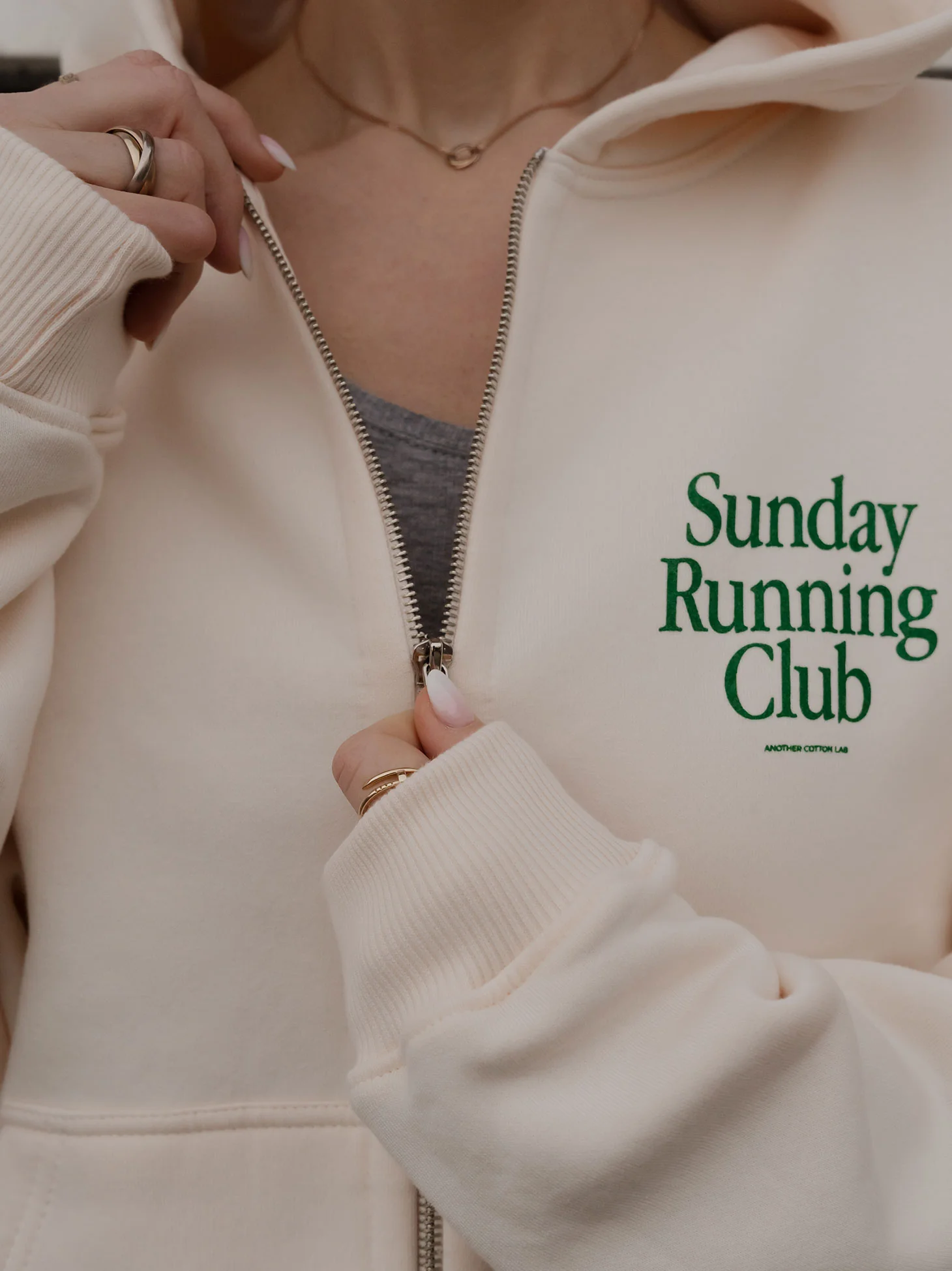 Sunday Running Club Zip Hoodie - Image 13