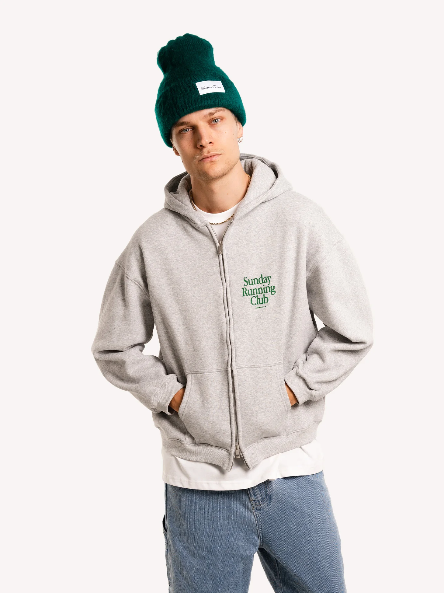 Sunday Running Club Zip Hoodie - Image 3