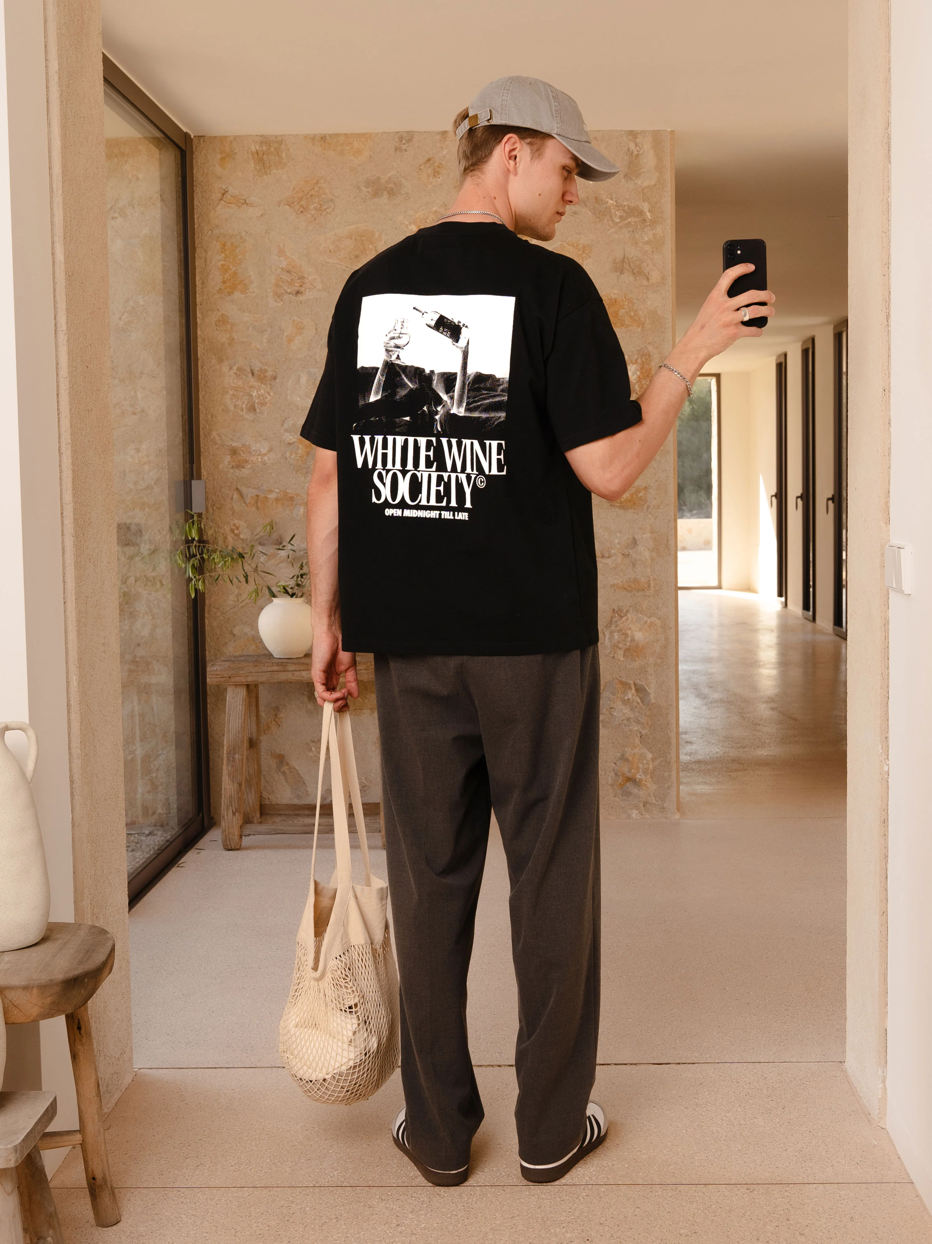 White Wine Society Oversized T-Shirt - Image 3