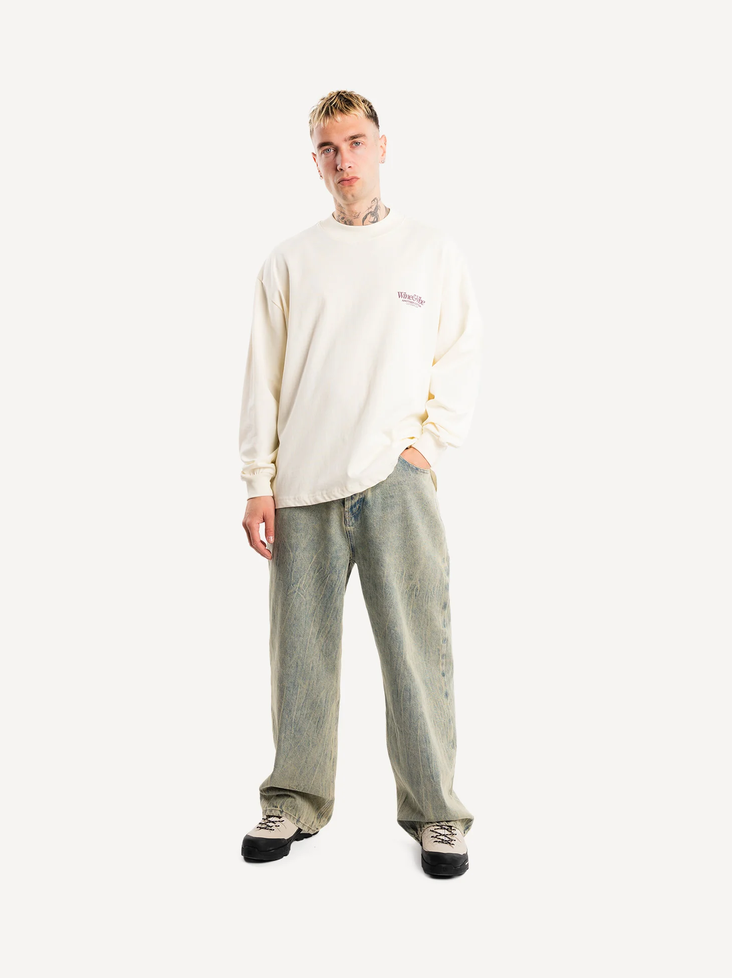 Wine & Vibe Boxy Longsleeve - Image 5