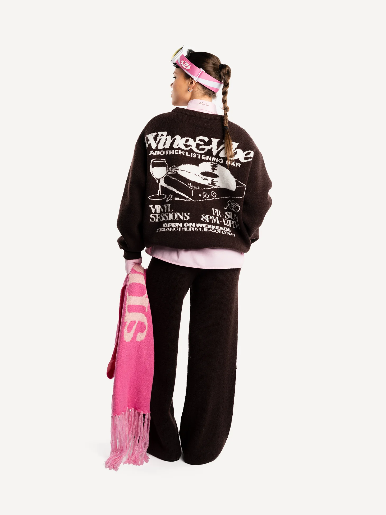 Wine & Vibe Knit Sweater Women - Image 3